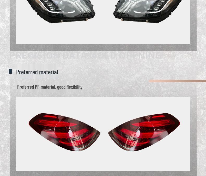 Lei Shuo ABS+PP Body Kit for Mercedes-Benz S-Class W222 S65 AMG Upgrade