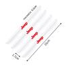 4PC Car door anti-collision strip decoration Edge Bumper Protective Stickers For Jeep Wrangler Grand Cherokee Compass Renegade Cherokee Gladiator