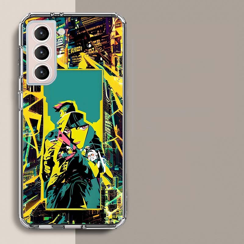 Мультяшный чехол для телефона E-Edgerunners C-Cyberpunk для Samsung Galaxy S25 Edge S24 S23 FE S21 S20 S10 Plus S22 S26 Ultra Прозрачная крышка C