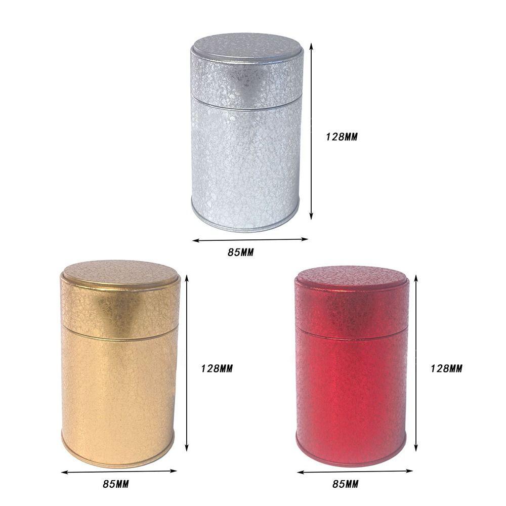 Чайная банка круглой формы, мини-размера, металлическая коробка-органайзер, жестяная банка для чая, хранение чая