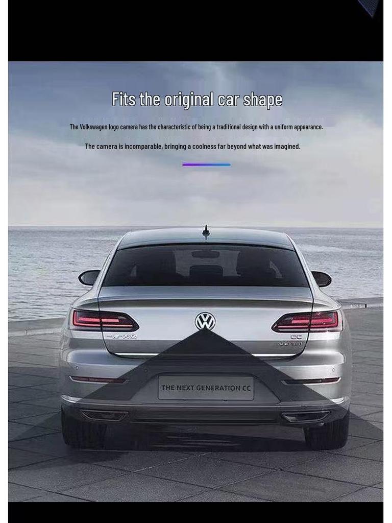 Подходит для камер заднего вида Volkswagen Golf Sportsvan, Magotan B8 и Lamando с оригинальной крышкой-заслонкой для траектории.