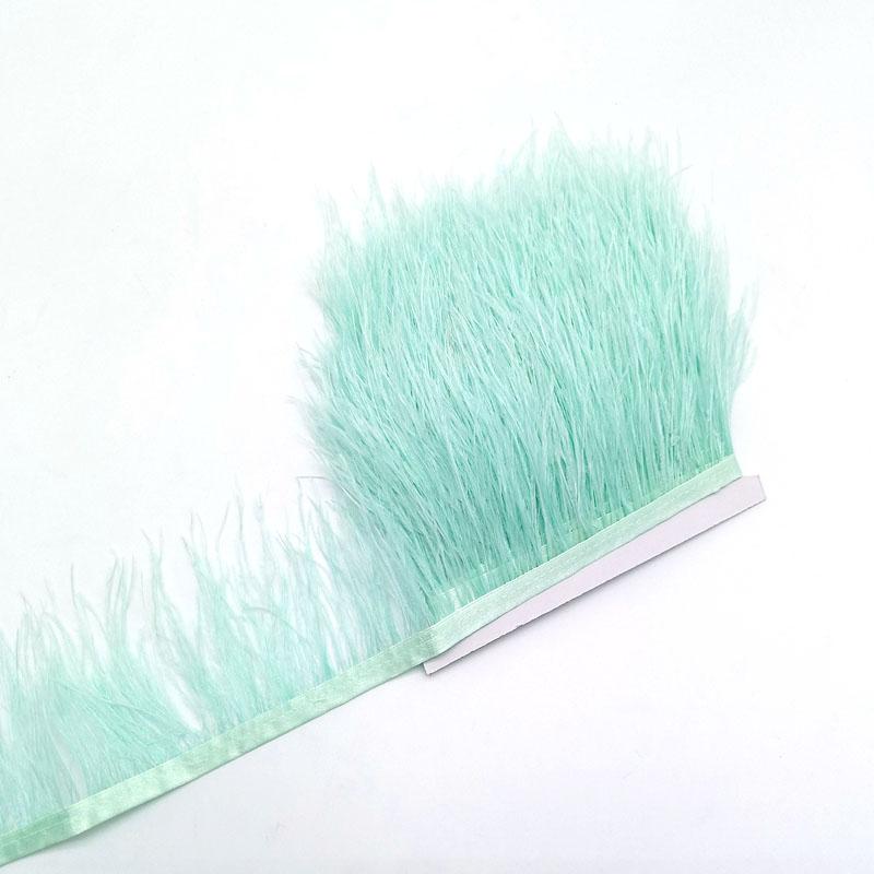 10Yard Ostrich Feathers Trim For Needlework Decorative Ribbon Sewing Fringes Clothes Wedding Dress Diy Supplies Crafts