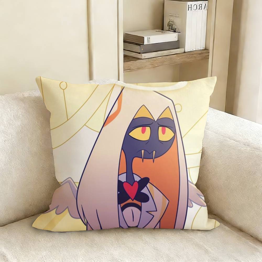 Sir Pentious HHazbin HHotel Pillow Case Living Room Sofa Cushion Cover Suitable For Home Bedroom Room Decoration