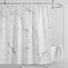 Мраморная водонепроницаемая шторка для душа Водонепроницаемая шторка для душа для декора ванной комнаты Принтованная моющаяся шторка для душа с крючками