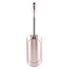 Stainless Steel Handle Toilet Brush with Holder Home Hotel Bathroom Cleaning Tool Set