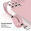 3 в 1 выдвижной зарядный кабель, совместимый с iOS, кабель Micro USB Type C, кабель для быстрой зарядки и синхронизации данных