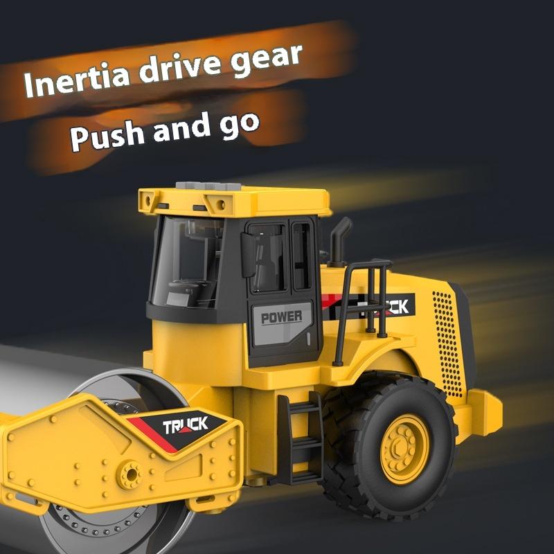Детский симулятор дорожный каток бульдозер игрушка свет музыка повествование инерция инженерная машина мальчик игрушка