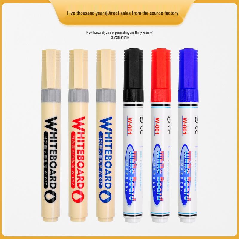 Long-lasting, High-capacity Erasable Whiteboard and Glass Marker with Thick Tip for Easy Erasing and Logo Printing.