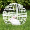 Ball-Shaped Chicken Cage Outdoor Spherical Chicken Coop Poultry Protection Cage Pigeon Rabbits Duck Safe Walking Net for Pet Safety Yard Farm Use