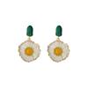 Серьги Fairy Grade Daisy Flower, высококачественные корейские модные серьги для женщин, трендовые