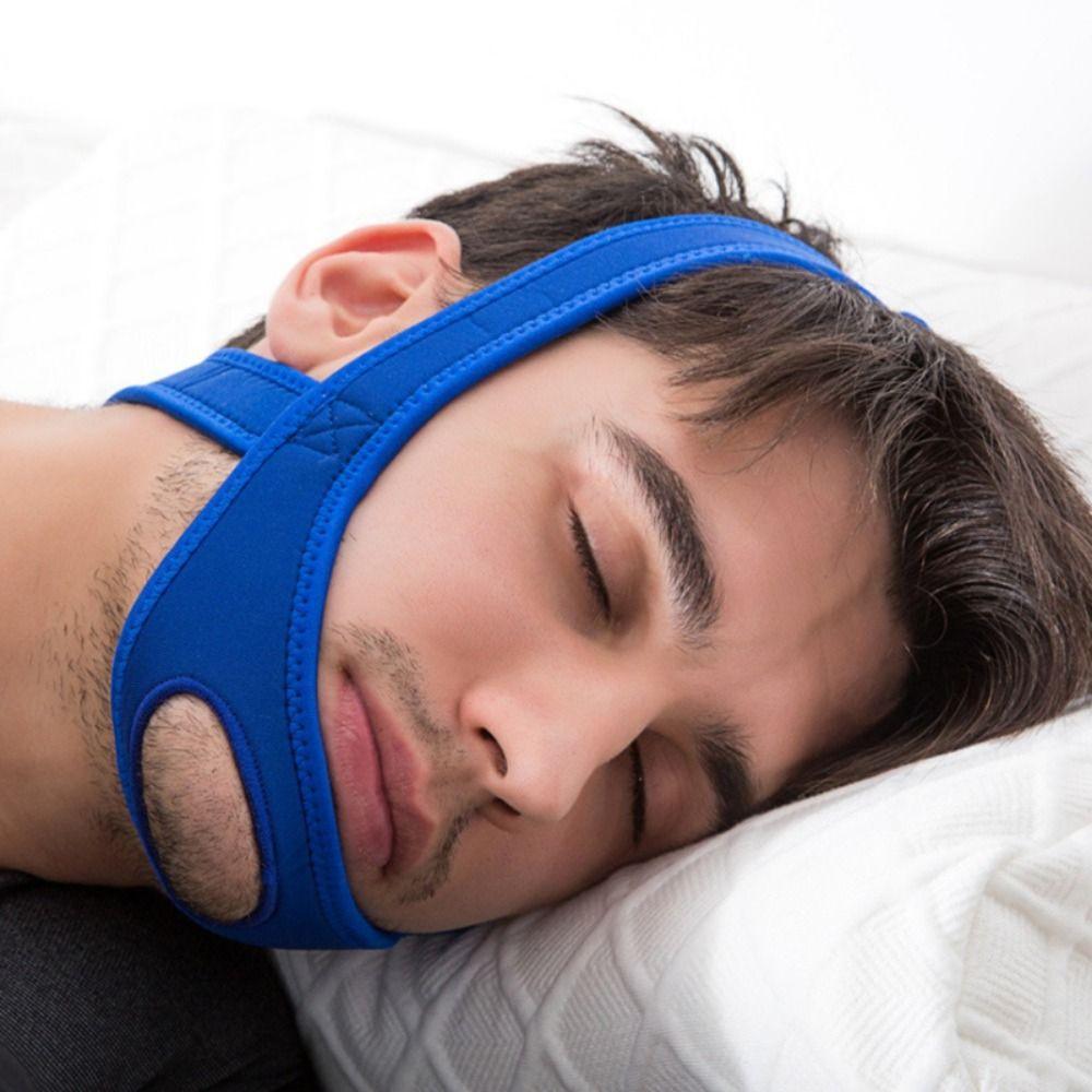 Chin Apnea Stop Snoring Strap Adjustable Sleep Close Mouth Belt  Prevent Jaw Dislocation