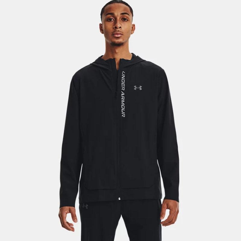 Under Armour UA Sun Protection Series с буквенным принтом и логотипом, приталенная куртка с капюшоном, мужская верхняя одежда, черный 1376794-002