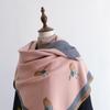 Scarf Women'S Imitation Cashmere Bird Air Conditioner Shawl With Thickened Warm Scarf