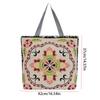 Сумка из ткани с вышивкой в виде цветка, бабочки, животного, сумка через плечо, модная сумка в этническом стиле для девочек