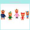Пластиковые Топперы для Торта Набор 'Kid E Cats' Для Украшения Дня Рождения С Коллекционными Фигурками