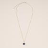 [KOAI] Lapis Lazuli Кулон-Луна, камень декабря, 14K Золото, Цепочка из Серебра 925, Женский