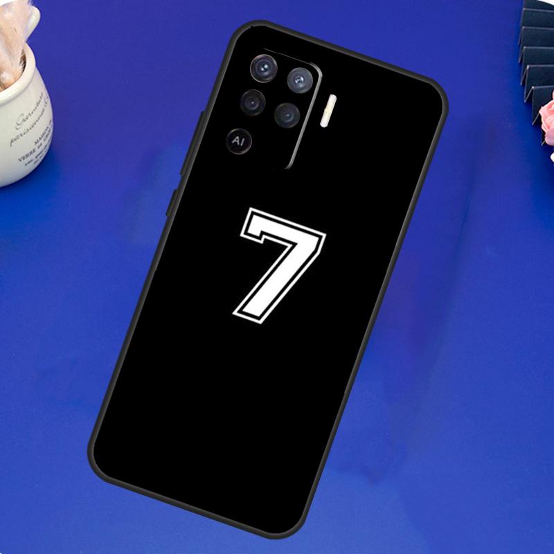 Индивидуальный чехол с счастливым номером футболиста Для OPPO A17 A57 A77 A78 A15 A16 A52 A72 A76 A96 A74 A94 A5 A9 A31 A93 A54S A53S A57S