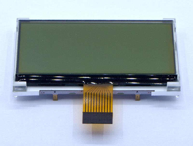2,4" Точечно-матричный COG LCD дисплей 128x64, ST7567 JHD12864-G286BSW-G