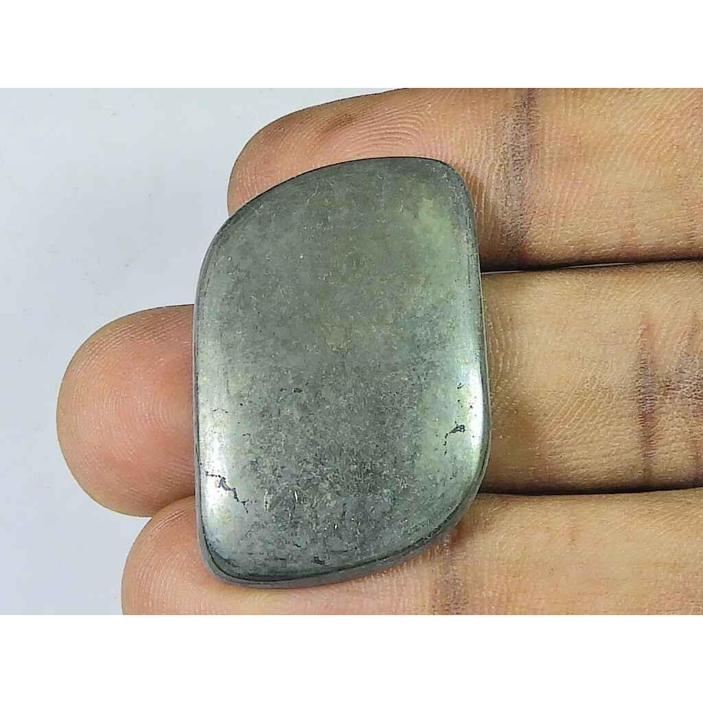 23X33X05MM натуральный золотой пирит кабошон россыпью драгоценный камень 78 карат. СК-4255