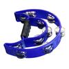 Hand Tambourine Bell Big Size Double Row Metal Jingles Percussion Instrument Bell Tambourine for Bar Entertainment Dark