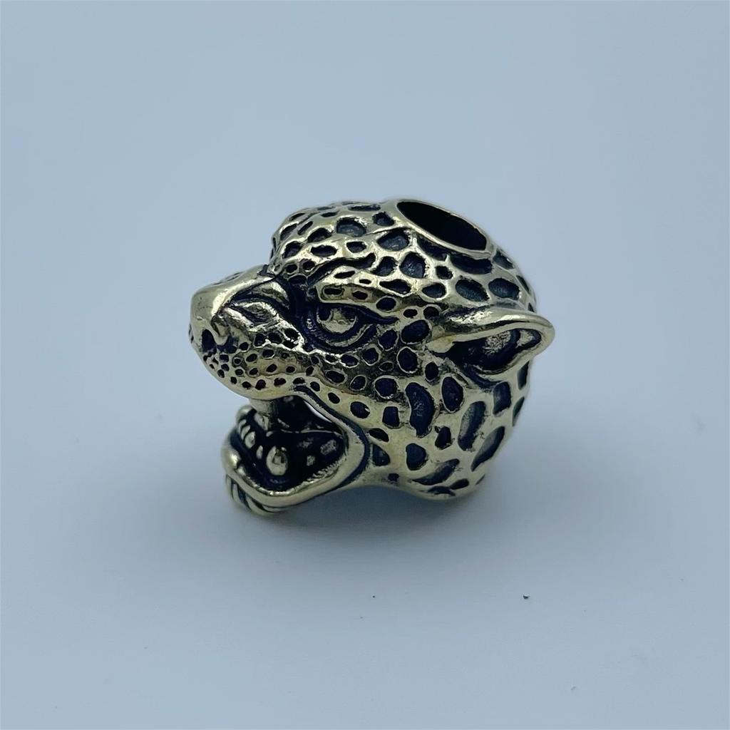 Аксессуары для улицы Латунный кулон-нож, Кулон в виде головы леопарда, Брелок, Кулон из паракорда