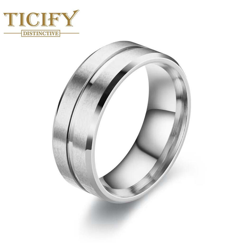 Кольцо из титановой стали для мужчин, европейское и американское нишевое простое парное кольцо с матовой матовой поверхностью