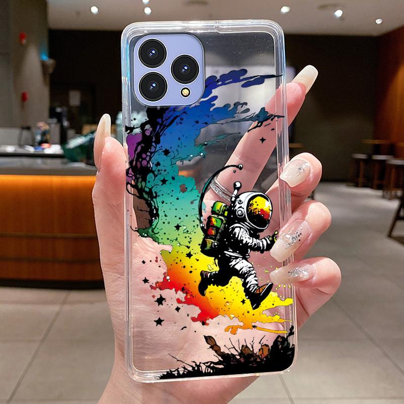 Чехол для телефона Cubot P80 Coque Бабочка Бант Защитный корпус CubotP80 Чехол Capa Прозрачный Мягкий Силикон TPU Покрытие Funda
