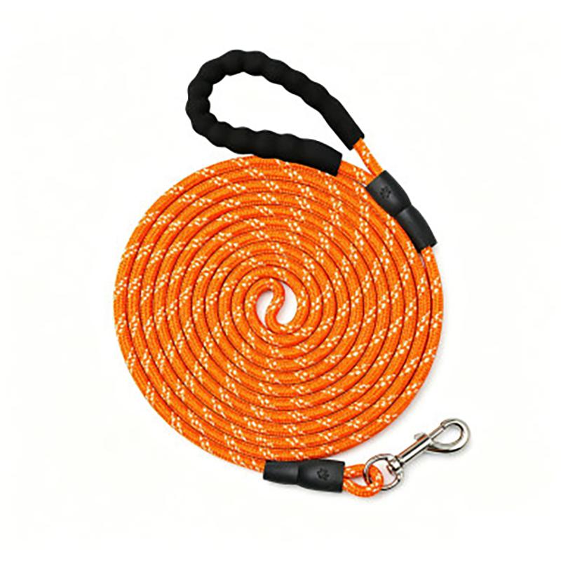 Reflective Long Dog Training Leash Heavy Duty Wear Resistant Nylon Pet Traction Lead For All Dogs Outdoor Daily Walking Hiking