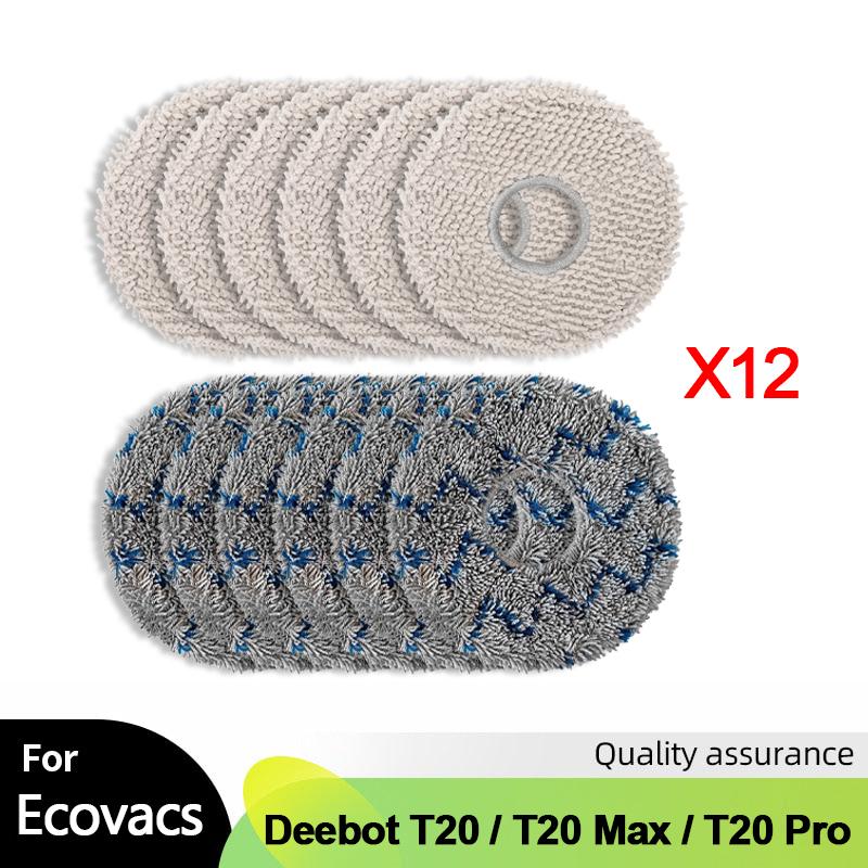 For ECOVACS Deebot T20 Omni / T20 Max / T20 Pro Vacuum Cleaner Accessories Main Side Brush Mop Cloth HEPA Filter Dust Bag Parts