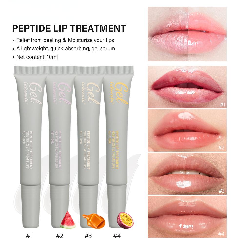 Moisturizing Peptide Lip Treatment Lip Mask Gel Remove Dead Skin Lipstick Base Lip Cream Lip Care 10ml