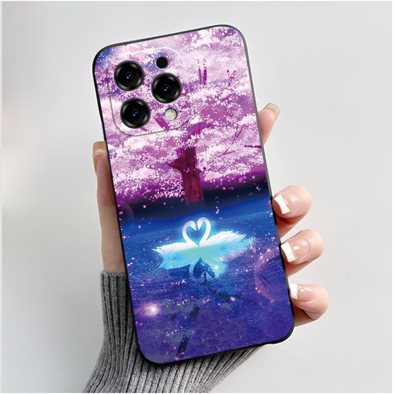 Casing For Doogee N55 / N55 Pro / N55 Plus Case Aesthetic Fashion Cute Cat Cartoon Soft Silicone Back Cover Shockproof Bumper