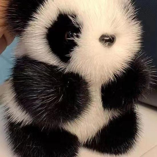 Маленькая панда кукла сумка орнамент брелок кулон женщин плюшевая милая имитация