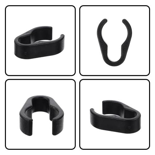 Set of 10 Microphone Cable Clips for Mic Pole Mounting, Smart Cable Management, Made of Durable Plastic, Simple Installation