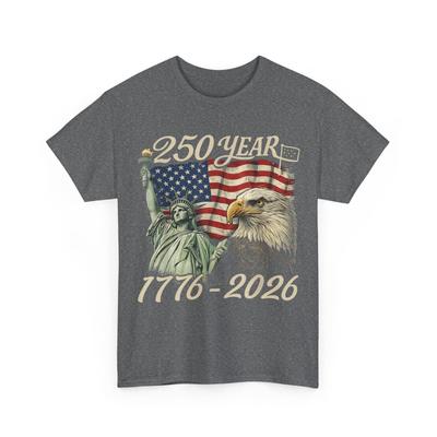 250 Years 1776 2026 Shirt, 250th Birthday 4th of July American Flag T-Shirt