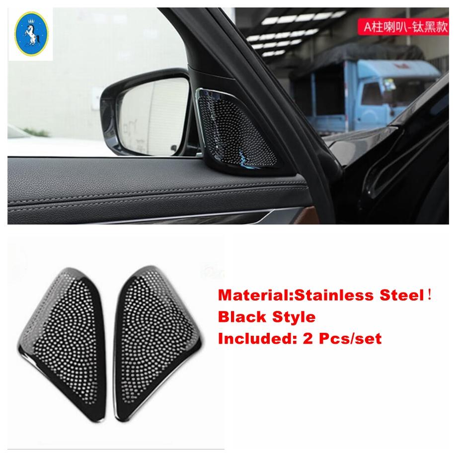 Pillar A Front Speaker Audio Loudspeaker Sound Decoration Cover Trim For BMW 7 Series G11 G12 2016 - Interior Accessories