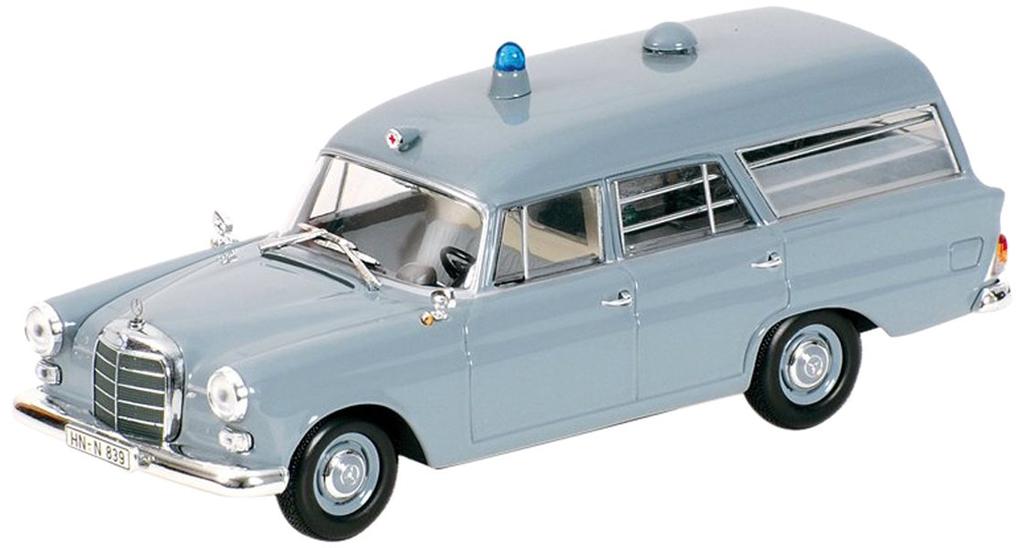 MINICHAMPS Scale 190 1961 Krankenwagen 1/43 Mercedes-Benz