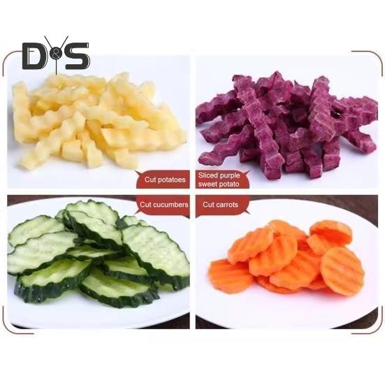 1/2 шт. Картофельная ломтерезка, волнистый резак из нержавеющей стали, волнистый резак для картофеля фри, овощерезка, кухонный измельчитель