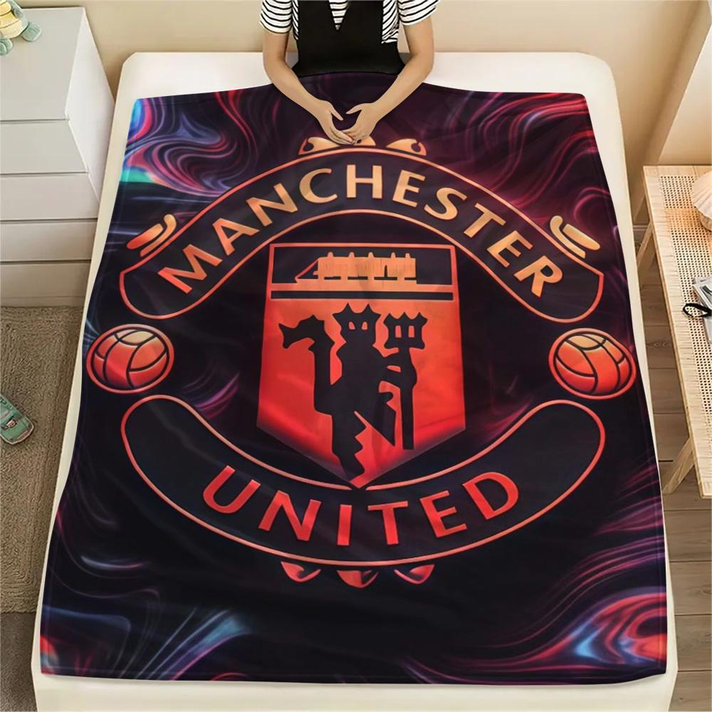 Man Utd Print FlAannel Blanket, High quality Comfortable for All Seasons, Home Decor, Warmth and Comfort