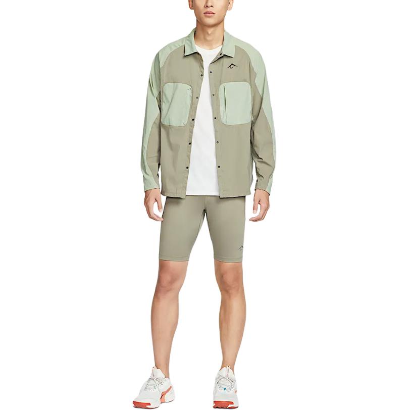 Nike Мужская куртка Dri FIT ADV Светло-зеленый хаки/Зеленый горизонт/Черный HJ5080-320