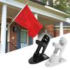 Flag Pole Holder Two Positions Flag Pole Mounting Bracket 1 Inch Inner Diameter Aluminum Alloy Flag Holder with Hardware