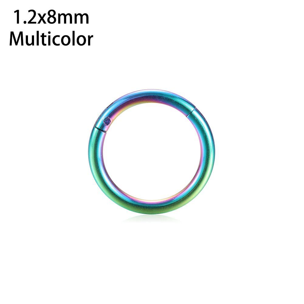1 шт., хит продаж, унисекс, из титановой стали, шарнирный сегмент, спираль для уха, обруч для носа, кольцо для губ, пирсинг, перегородка