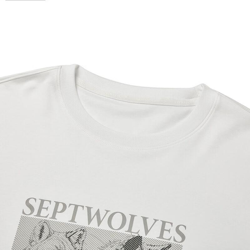 Septwolves Men's Long Sleeve Cotton T-shirt