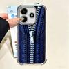 Ретро Джинсы на Молнии Шаблон Мягкий Чехол Для Телефона Для Xiaomi Poco X7 X8 Pro Max X6 X5 X3 F8 Ultra F7 M8 M7 M5S Redmi 15C 15A 15 14C 13C
