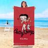 Cute Girls B-Bettys Boops Beach Towel Sauna Swimming Pool Bath Towels Bathroom For Home Playa Travel Spa Baby Microfiber Gym Sea