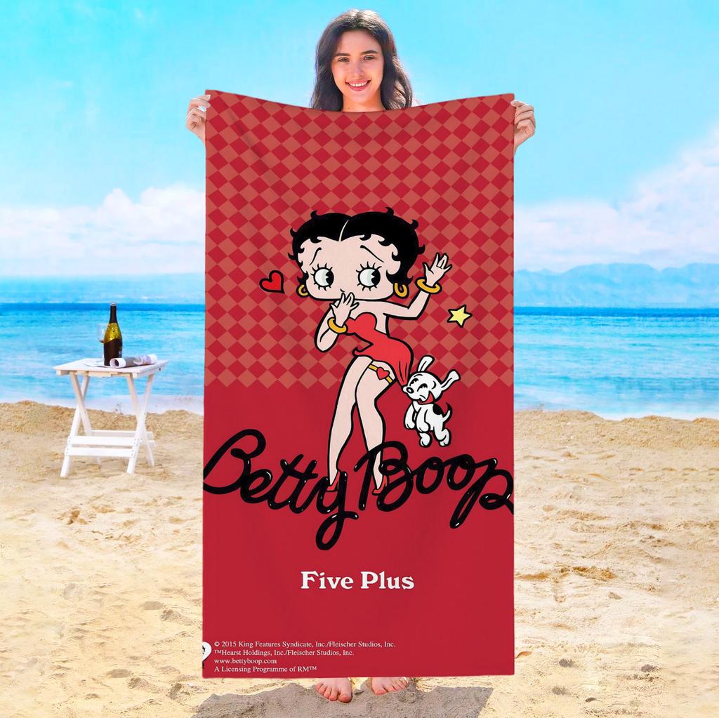 Cute Girls B-Bettys Boops Beach Towel Sauna Swimming Pool Bath Towels Bathroom For Home Playa Travel Spa Baby Microfiber Gym Sea