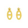 New fashion stainless steel niche design sense pig nose hollow earrings light luxury versatile earrings
