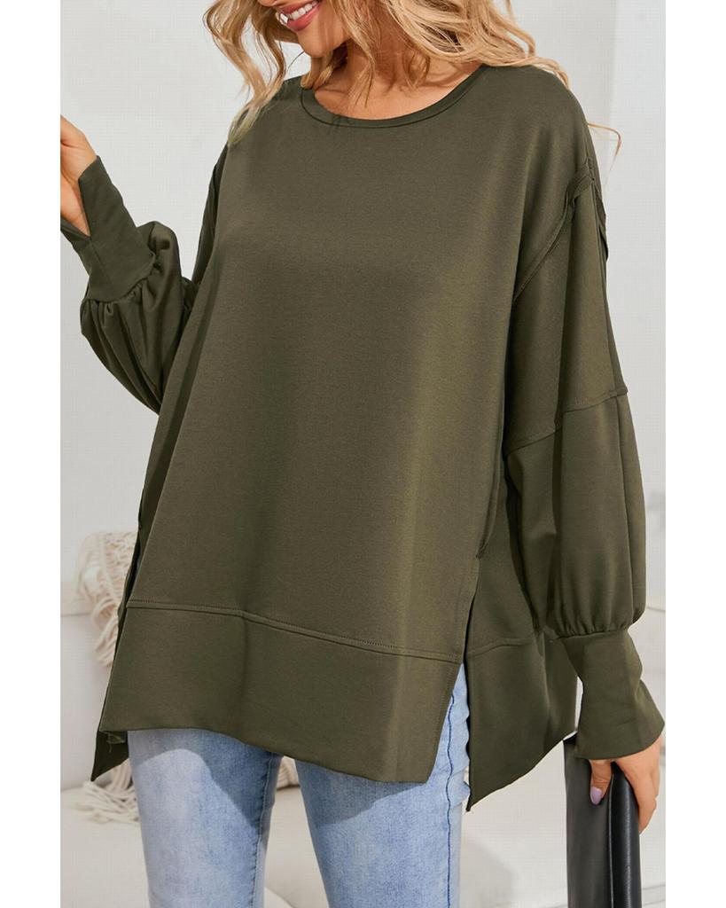 Azura Exchange Топ свободного кроя с заниженной линией плеч в стиле пэчворк