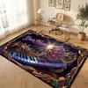 Music Theme Soft Crystal Velvet Rug Custom Name & Text Print Non Slip Floor Rug for Bedroom Living Room