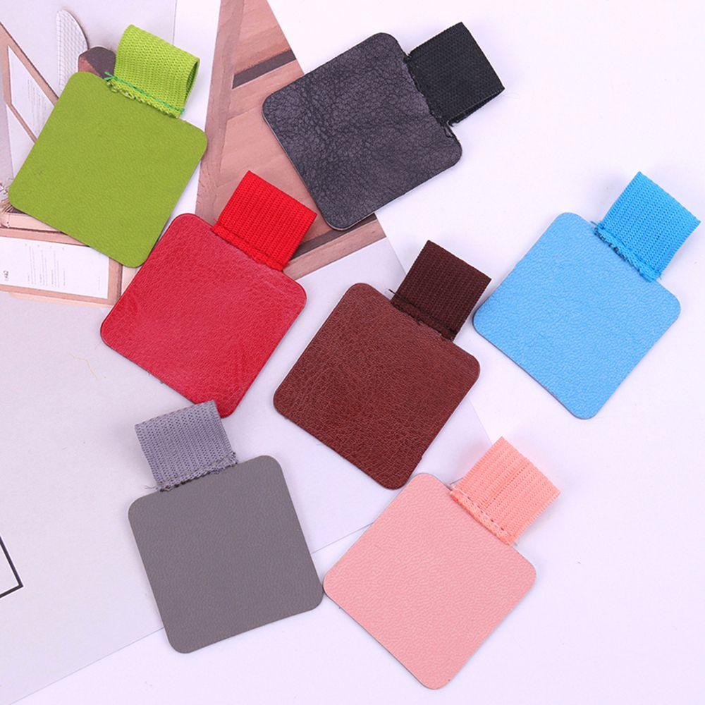 Desk PU Leather Notebooks Clipboards Office Accessories Clip Pencil Holder Pen Organizer Pen Clips