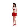 Ladies Summer Linen Mini Skort, American Hot Girl Loose Slim Anti-Chafing Short Skirt, Lightweight Casual Skort for Beach Holiday Daily Street Wear